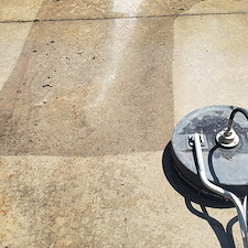 Dirty-gutter-cleaning-and-driveway-pressure-wash-and-rinse-in-EdmondOk 0