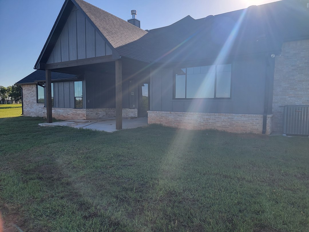 Excellent post construction clean up house washing in Edmond Oklahoma
