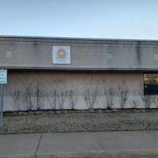 Soft-wash-Commercial-office-building-cleaning-in-Edmond-Oklahoma 0